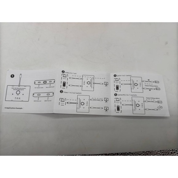 KCEVE USB-C Switch 2 Port Bi-Directional 8K@30Hz Data Video & PD Up to 100W - Picture 8 of 9